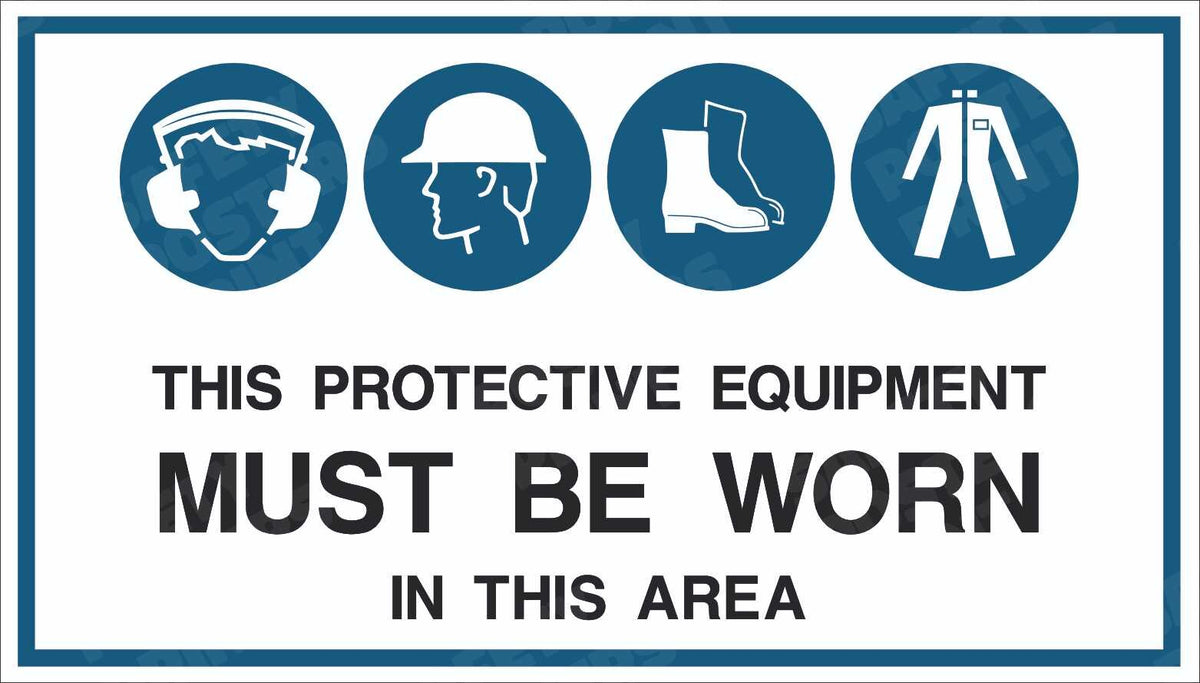 Personal Protective Equipment Safety Sign - Design 14