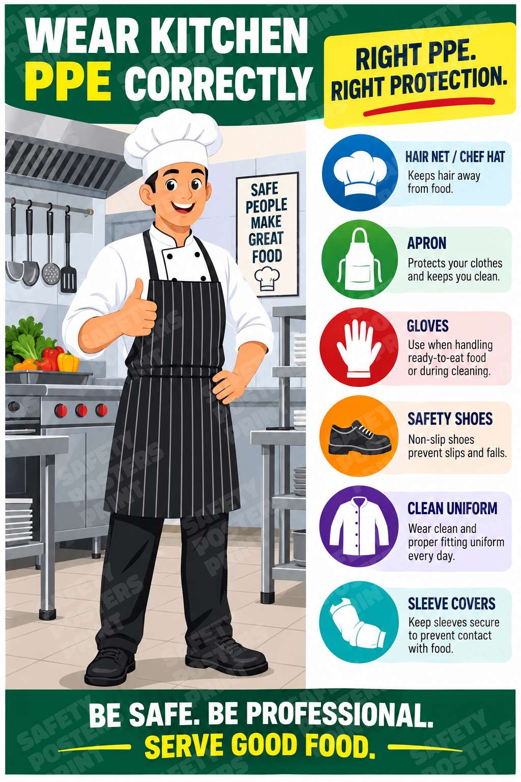 Wear Kitchen PPE Correctly - CC-63