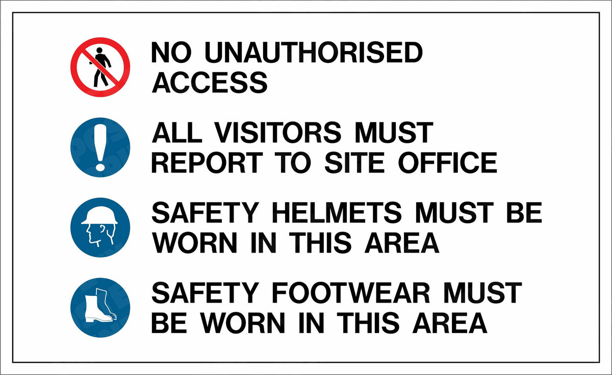 Site Entry Rules - Visitors, Helmets and Footwear