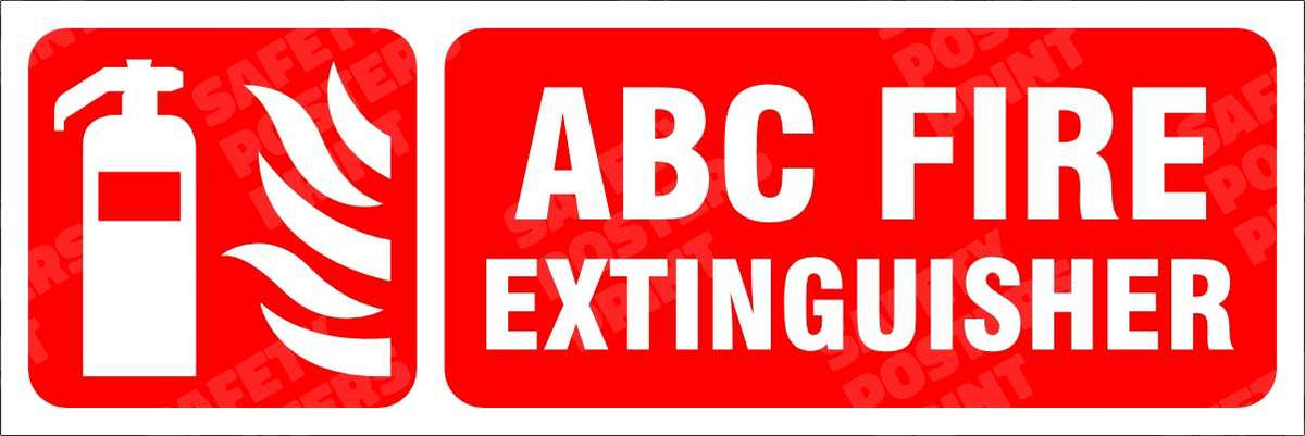 ABC Fire Extinguisher - Equipment Identification Sign