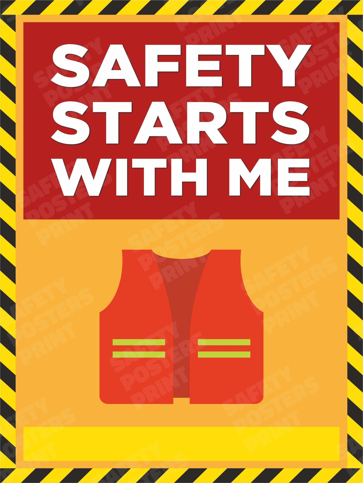 GS-58 Safety Starts With Me workplace safety poster