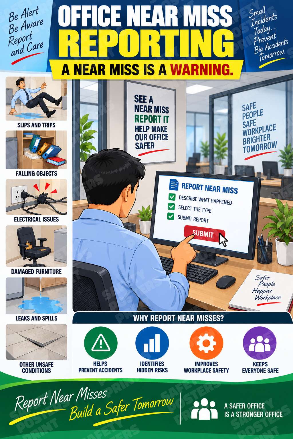 Office Near Miss Reporting - A Near Miss Is a Warning