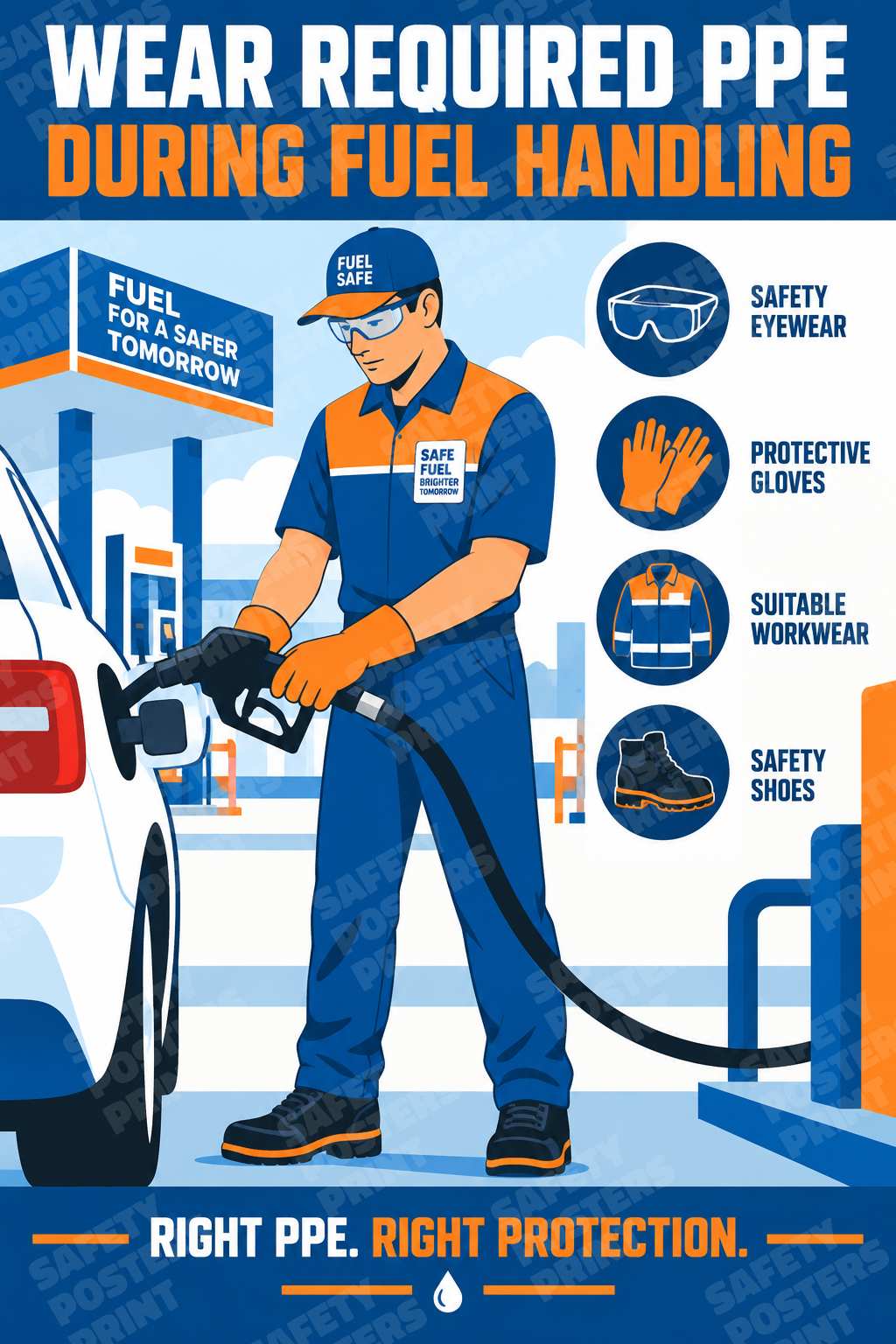 Wear Required PPE During Fuel Handling