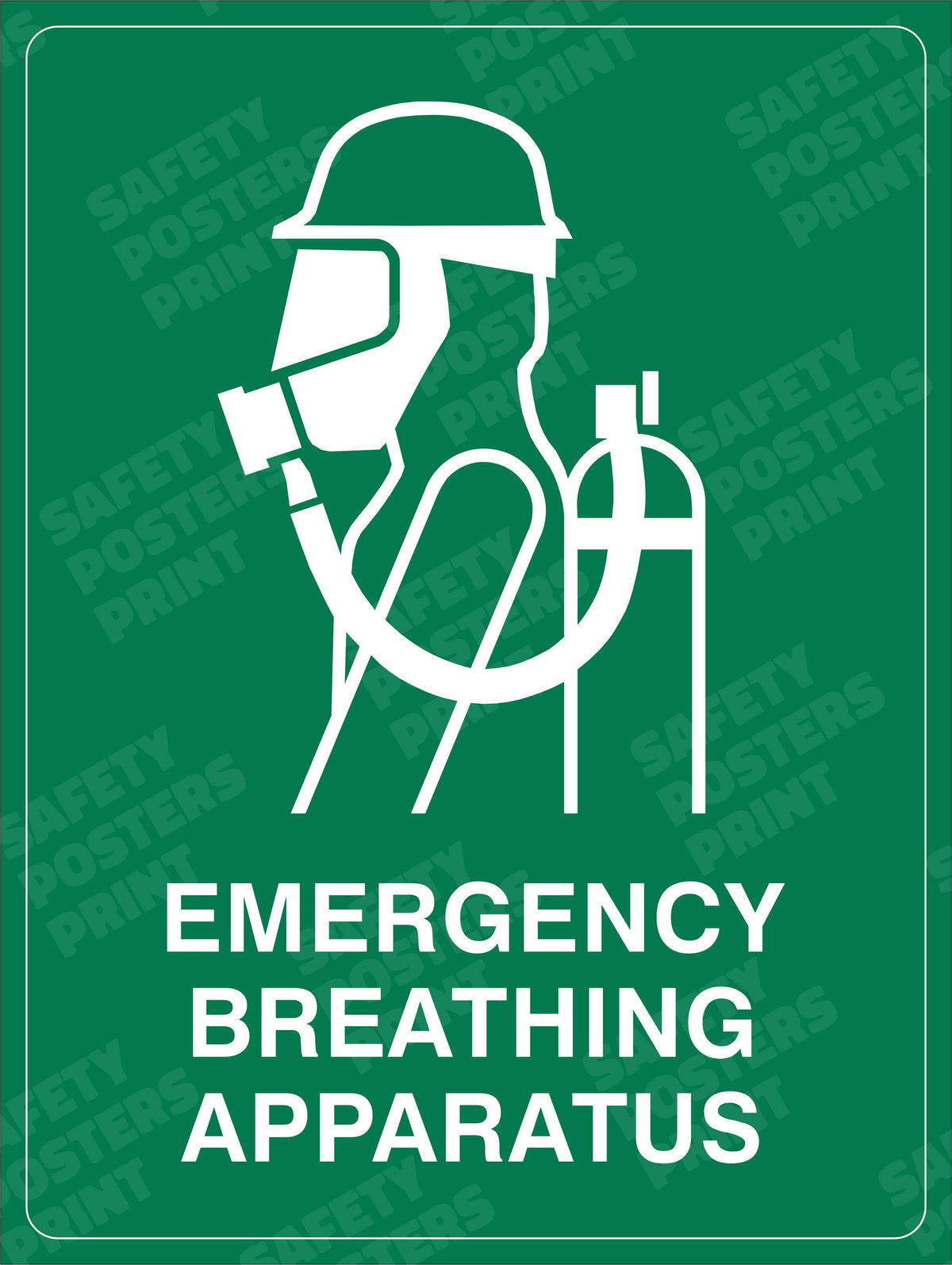 PPE-65 Emergency Breathing Apparatus - Identification Sign workplace safety poster
