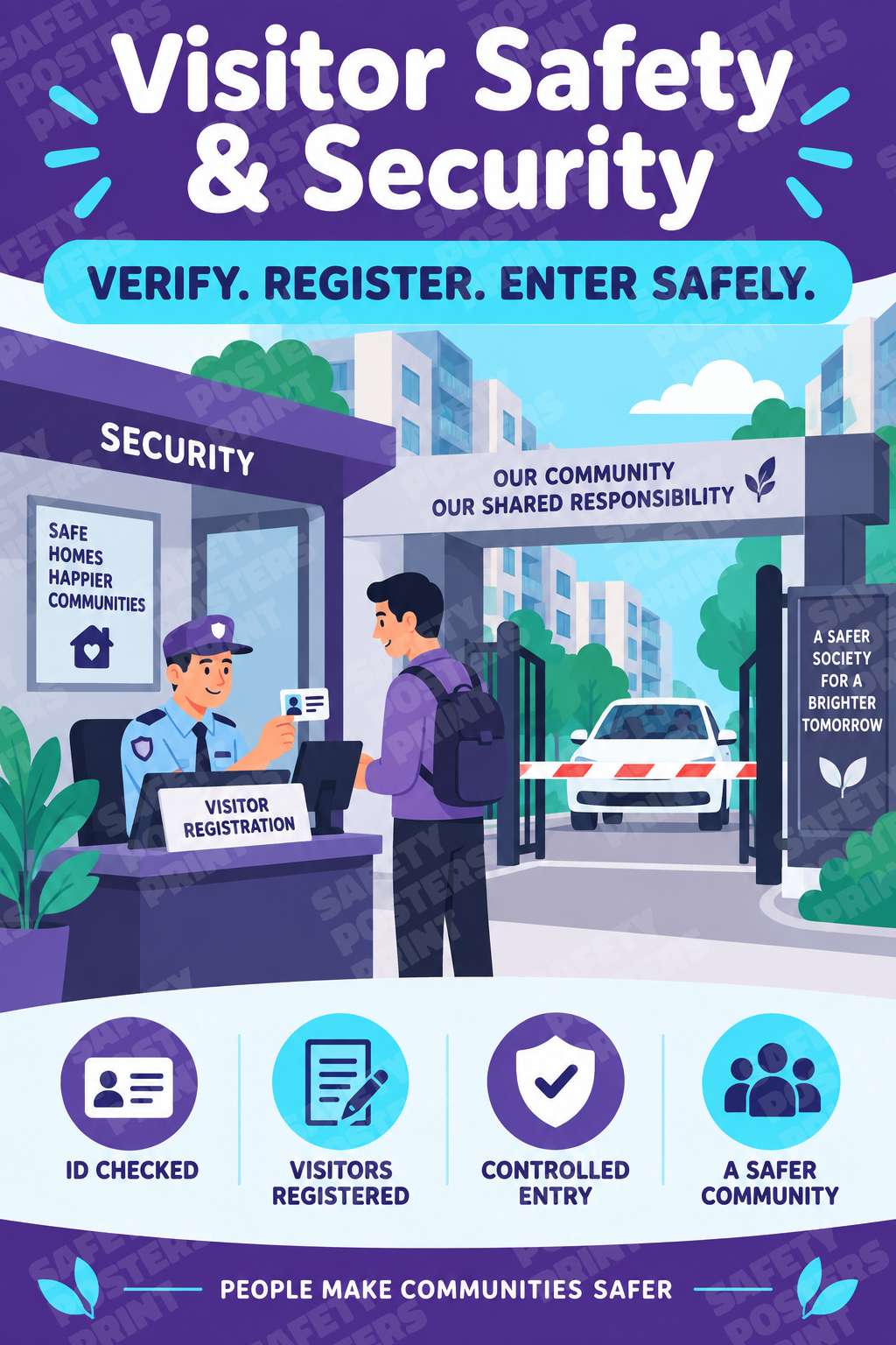 Visitor Safety and Security - Verify Register Enter Safely