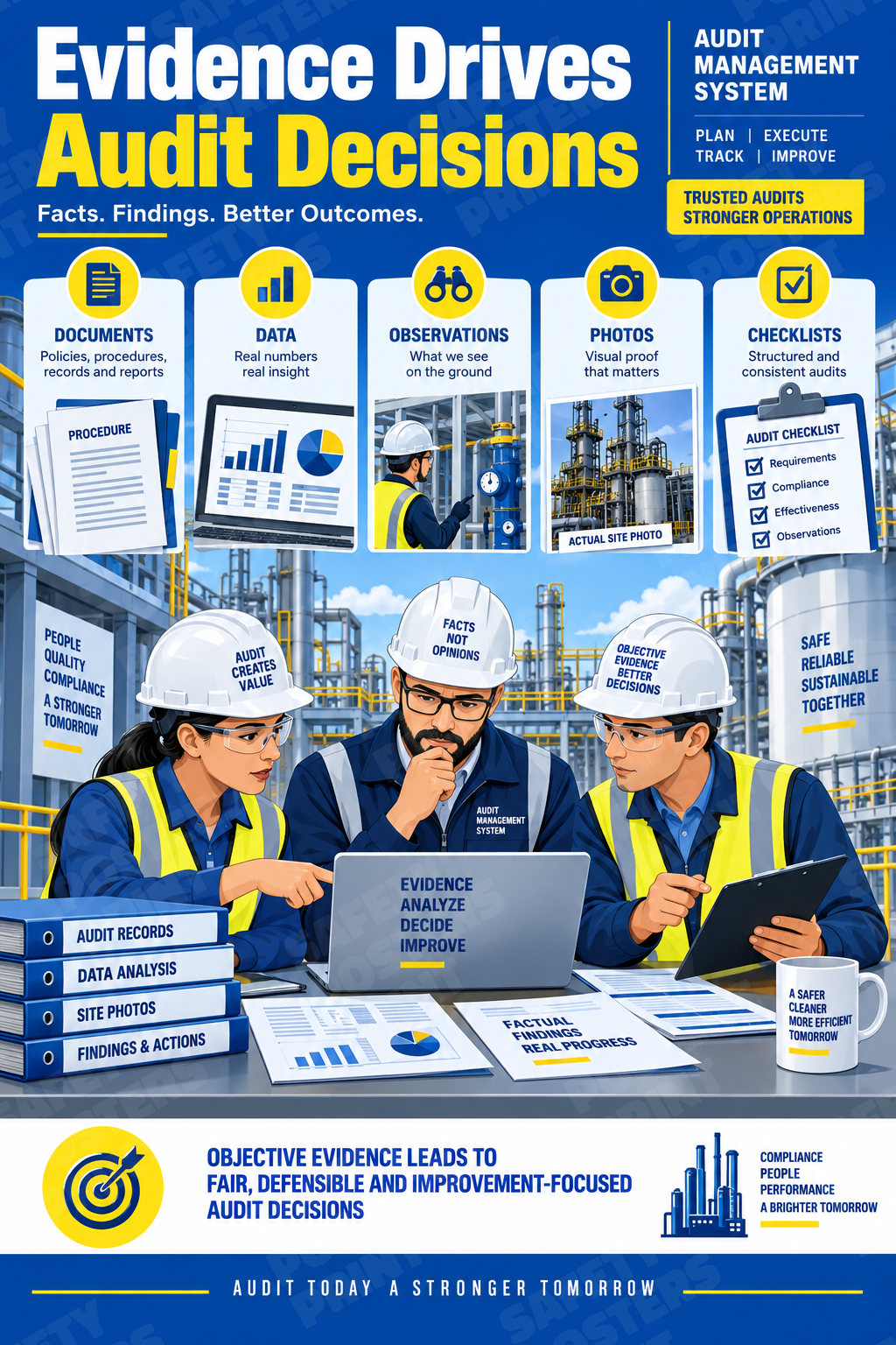 Evidence Drives Audit Decisions - Safety Poster - SMS-82