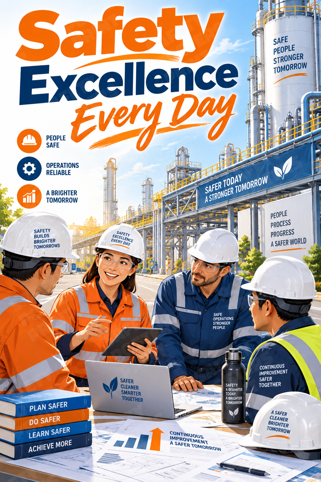 Safety Excellence Every Day - Safety Poster - SMS-92
