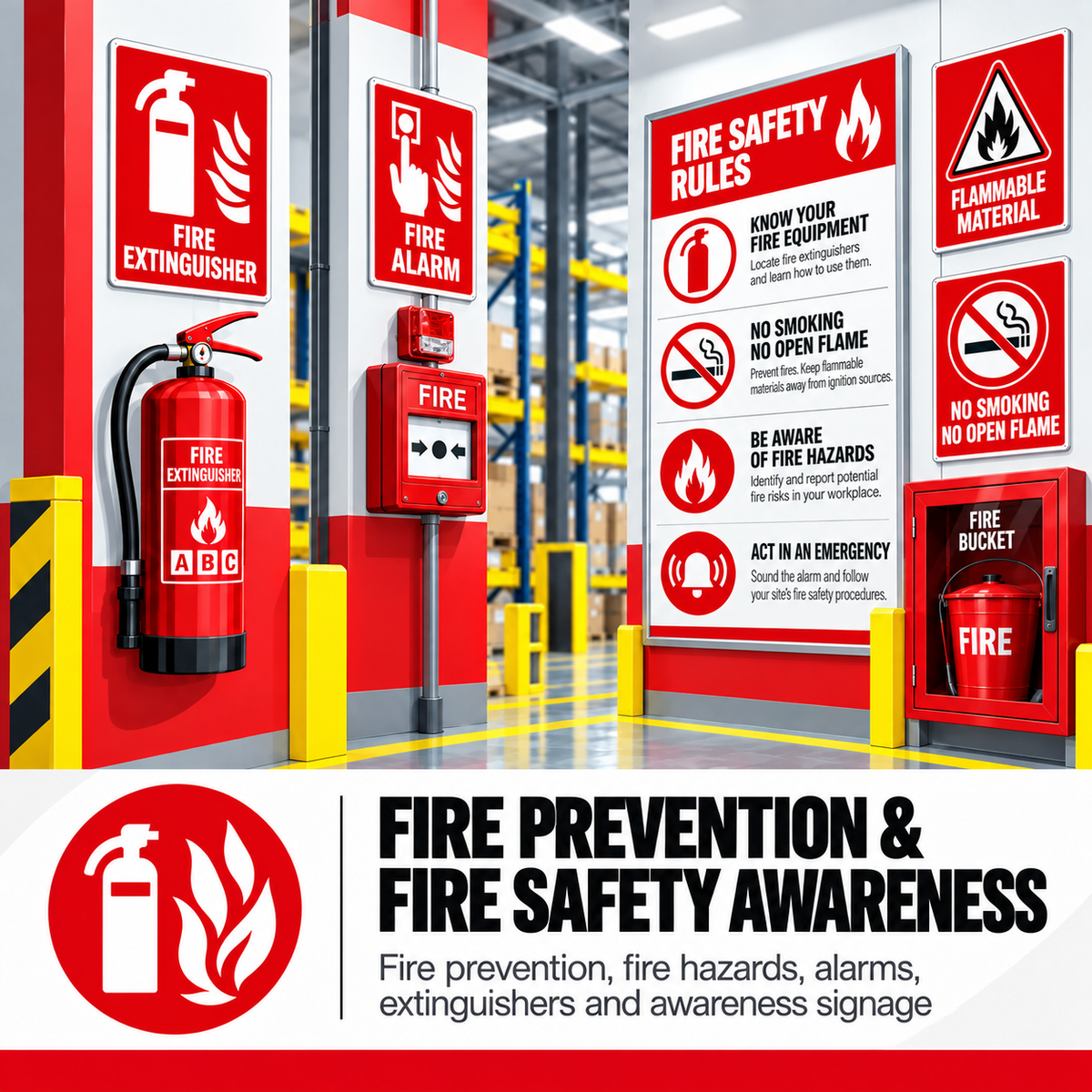 Fire Safety Posters & Fire Prevention Signs