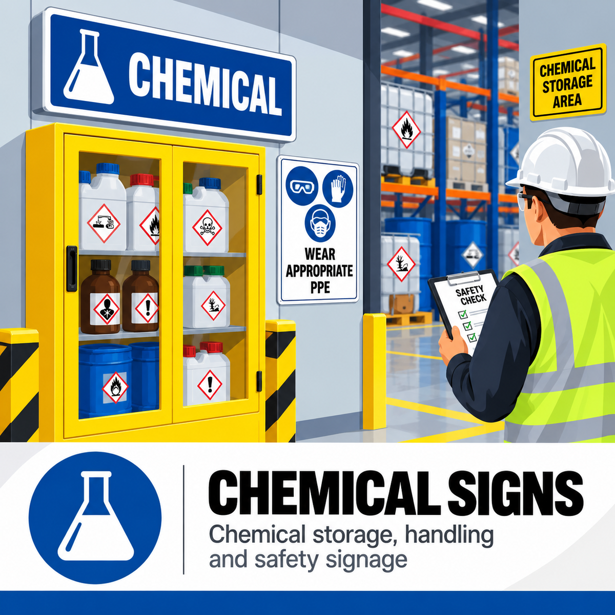 Chemical Safety Posters & Hazard Signs