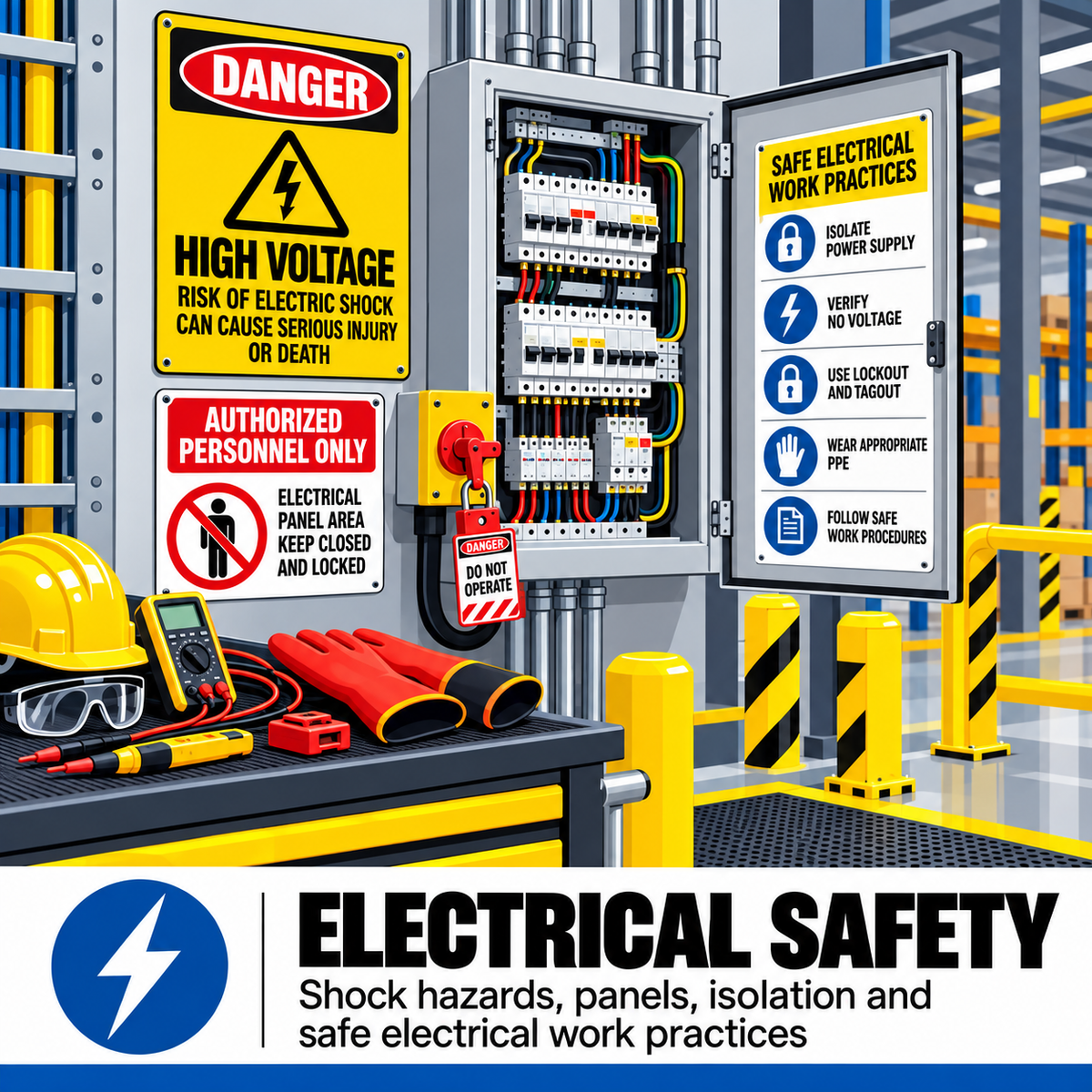 Electrical Safety Posters & Hazard Signs