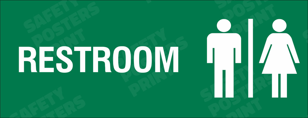 Restroom - Male and Female Facility Sign - INFO-146