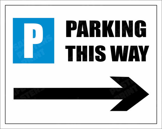 Parking This Way - Right Arrow - INFO-132