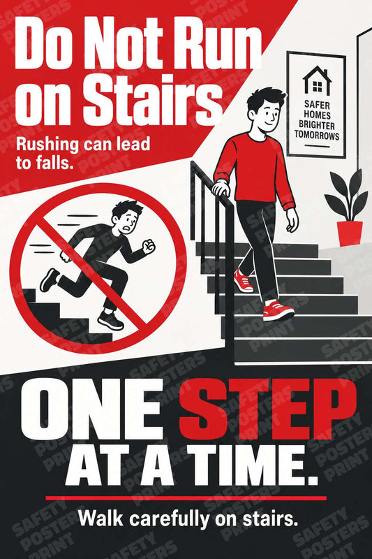 Do Not Run on Stairs CC-35