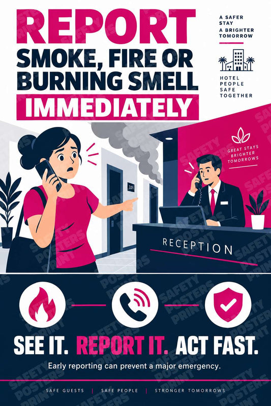 Report Smoke, Fire or Burning Smell Immediately - CC-62