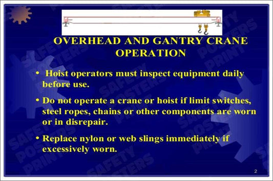 Overhead and Gantry Crane Operation Reminders