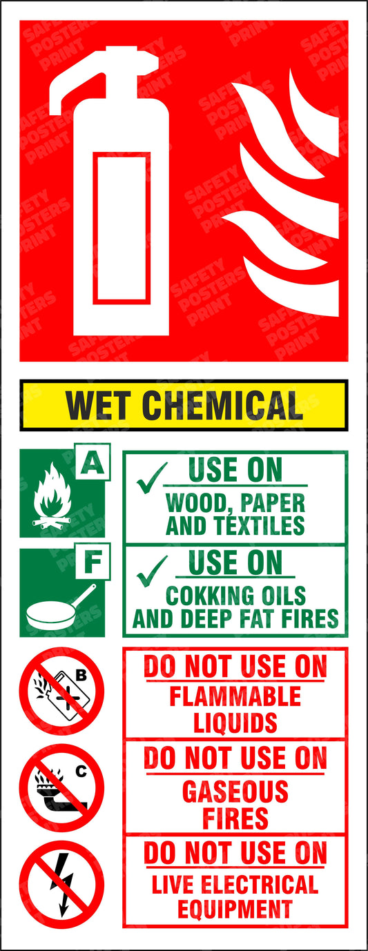 Wet Chemical Fire Extinguisher - Suitable Use Guide