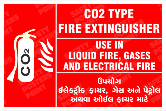 CO2 Type Fire Extinguisher - Use Guide