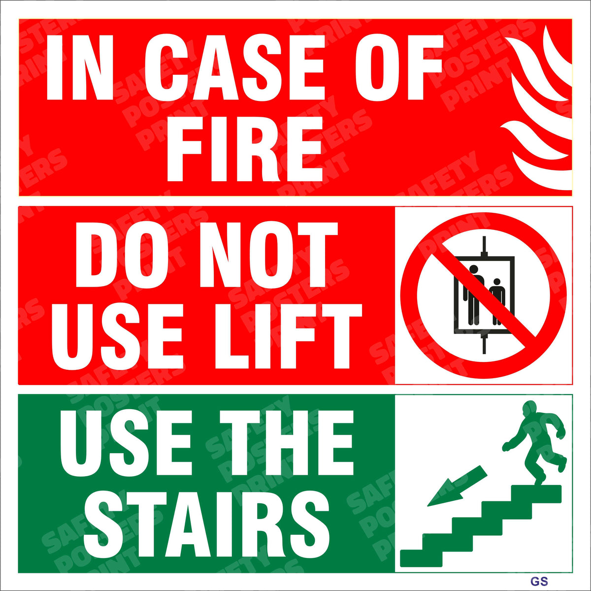 In Case of Fire - Do Not Use Lift, Use Stairs