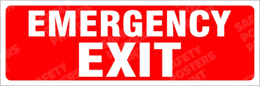 Emergency Exit - Fire Safety Sign