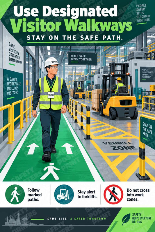 Use Designated Visitor Walkways