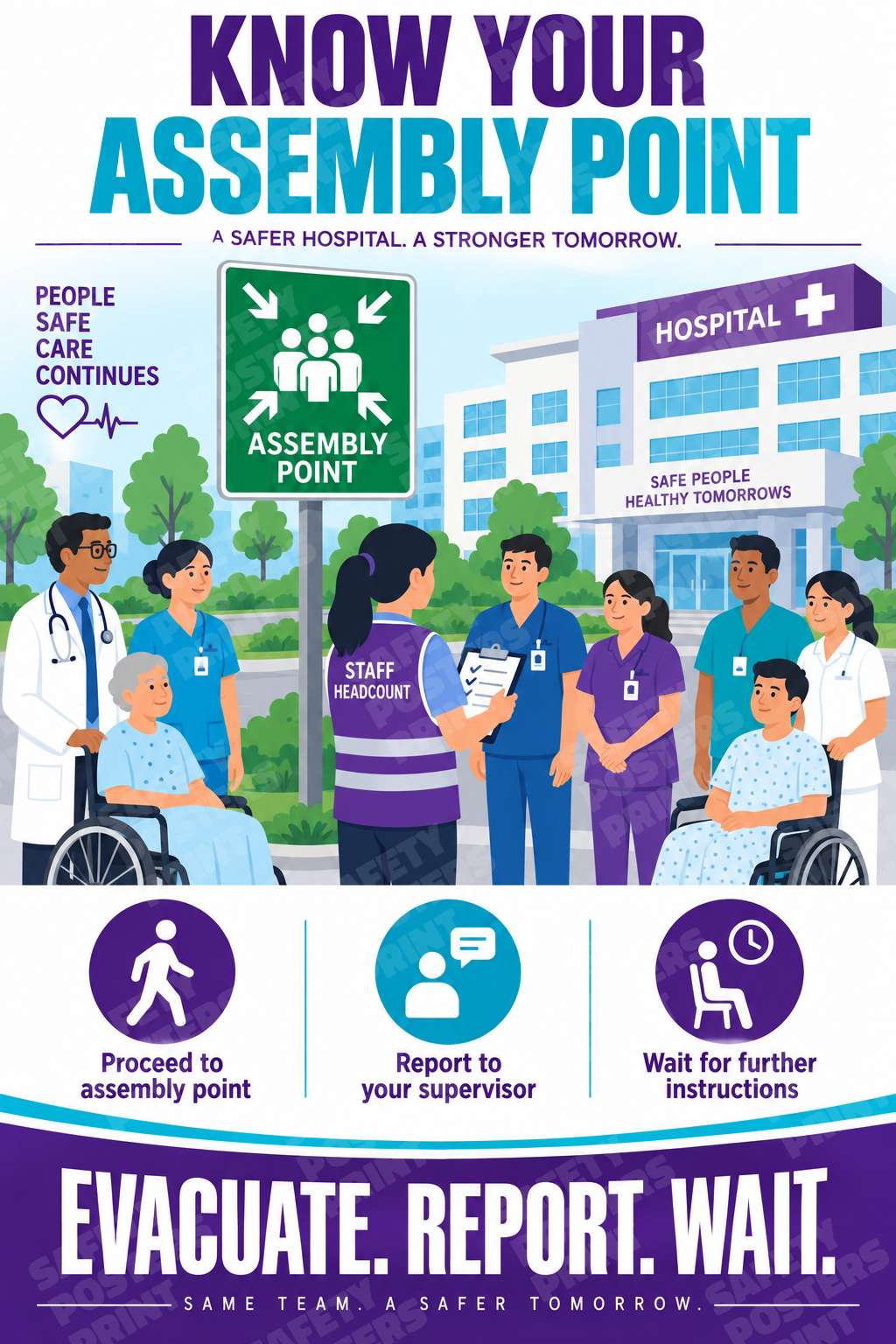 Know Your Assembly Point - Evacuate Report Wait