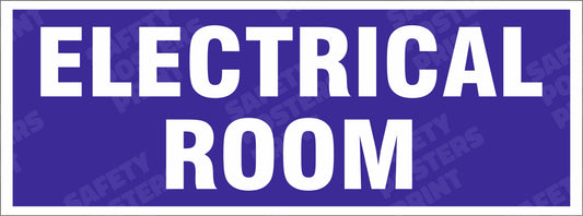 Electrical room information sign board