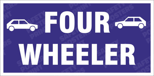 Four wheeler information sign board
