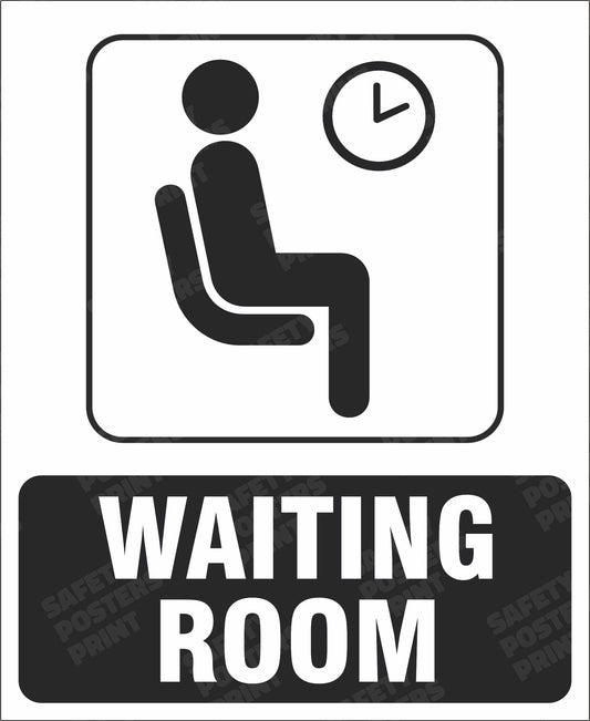 Waiting room information sign board