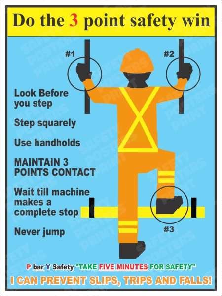 Do the 3 Point Safety Win - Maintain Three Points of Contact