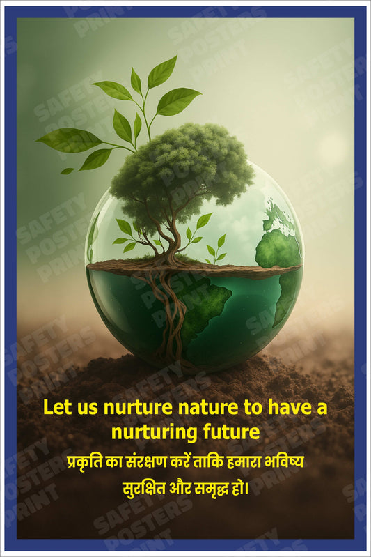 Nurture Nature for a Nurturing Future - Hindi and English