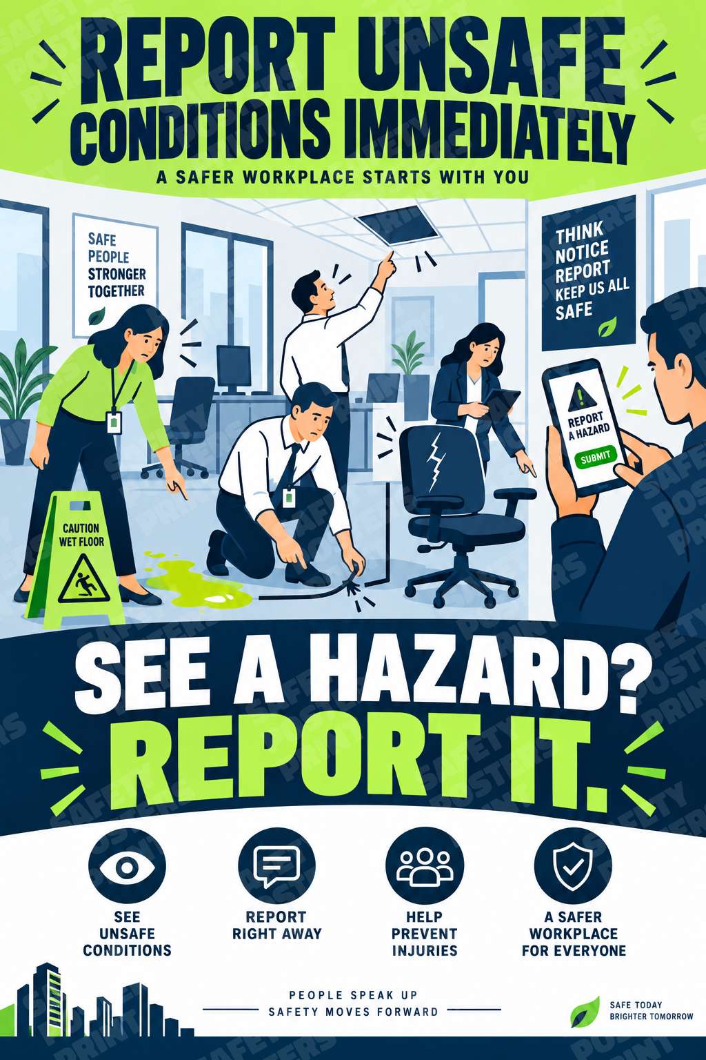 Report Unsafe Conditions Immediately