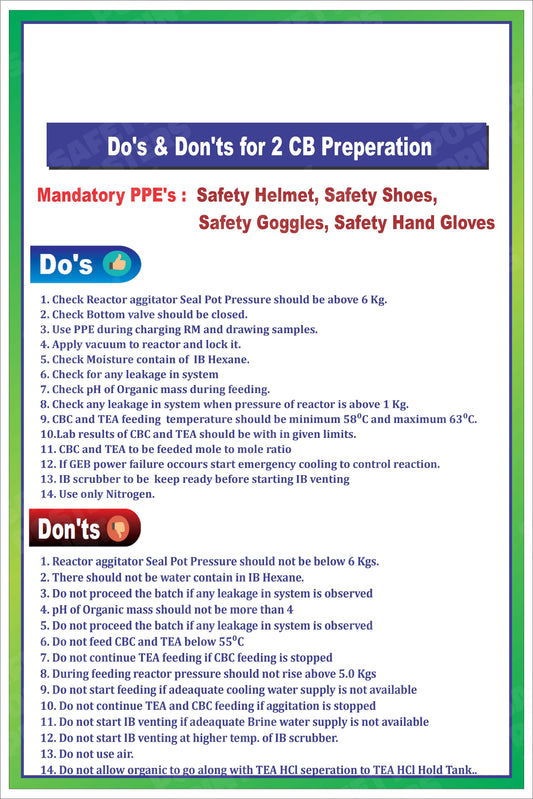 PP-53 2 CB Preparation - Do's and Don'ts workplace safety poster