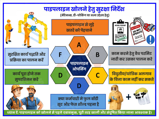 Pipeline Opening Safety Instructions - Hindi