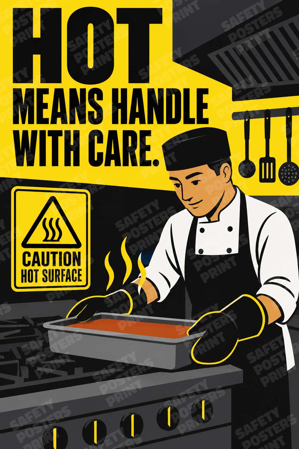 Hot Means Handle with Care - Kitchen Burn Prevention