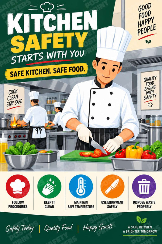 Kitchen Safety Starts with You - Cook Clean Work Safely
