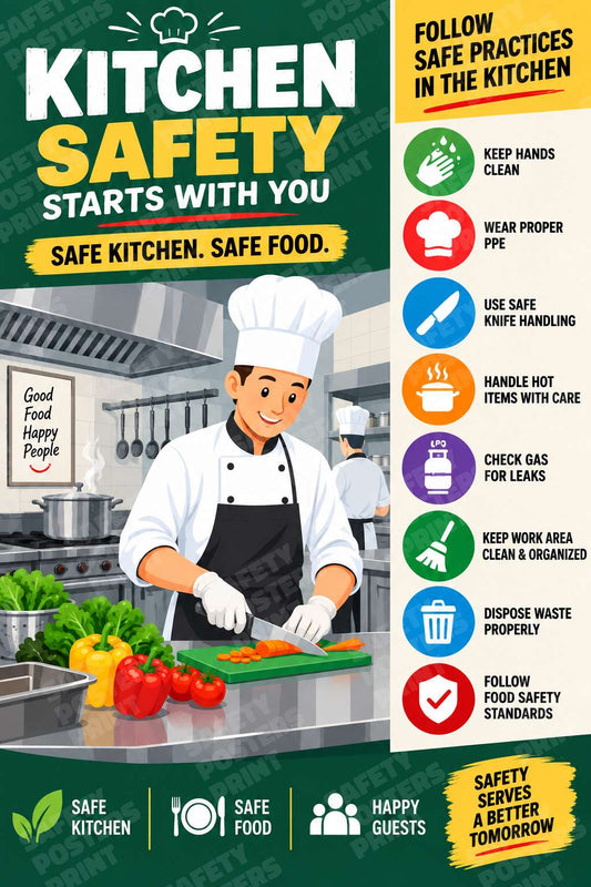 Kitchen Safety Starts with You - Follow Safe Practices