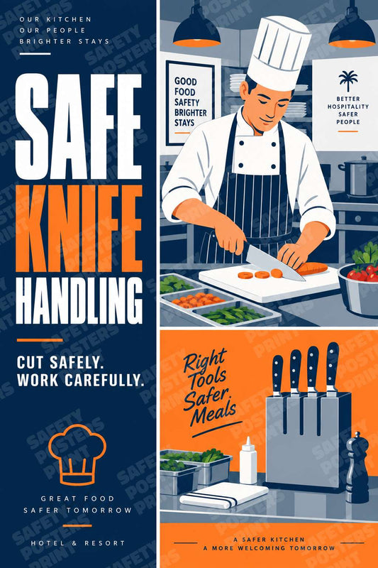 Safe Knife Handling - Cut Safely Work Carefully