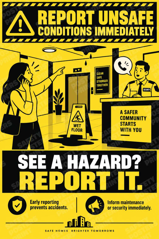 Report Unsafe Conditions Immediately - Safer Communities