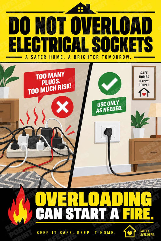 Do Not Overload Electrical Sockets