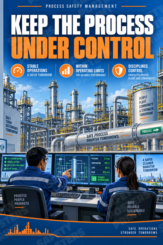 Keep the Process Under Control industrial poster SMS-159