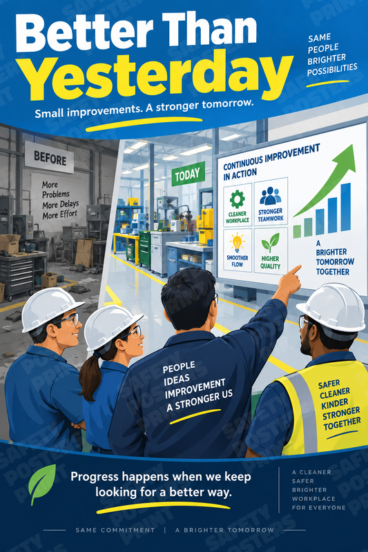 Better Than Yesterday industrial poster SMS-167