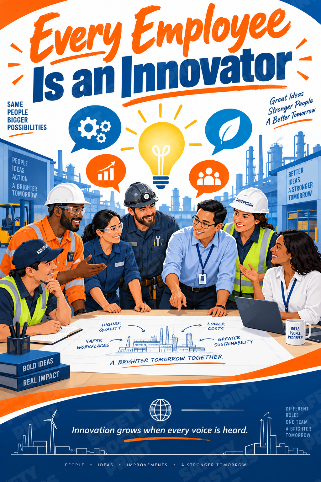 Every Employee Is an Innovator - Safety Poster - SMS-19