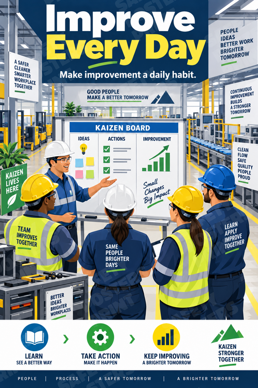 Improve Every Day industrial poster SMS-198