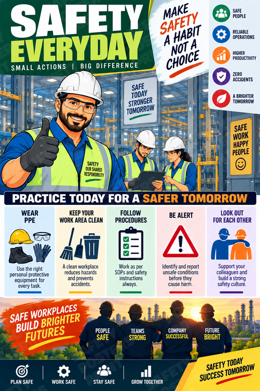 Safety Every Day industrial poster SMS-203