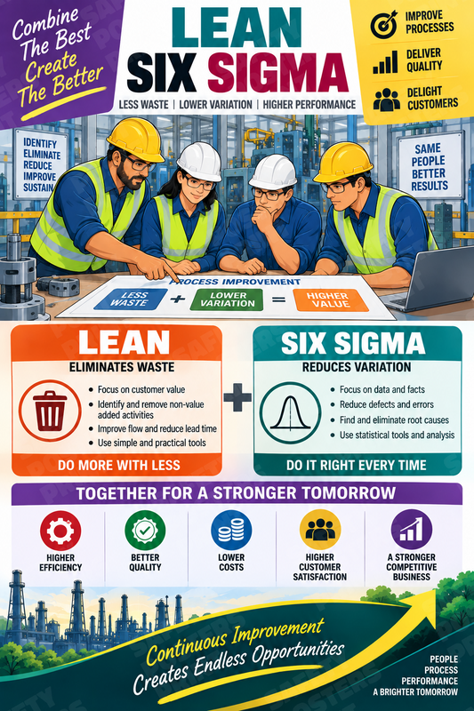 Lean Six Sigma industrial poster SMS-222