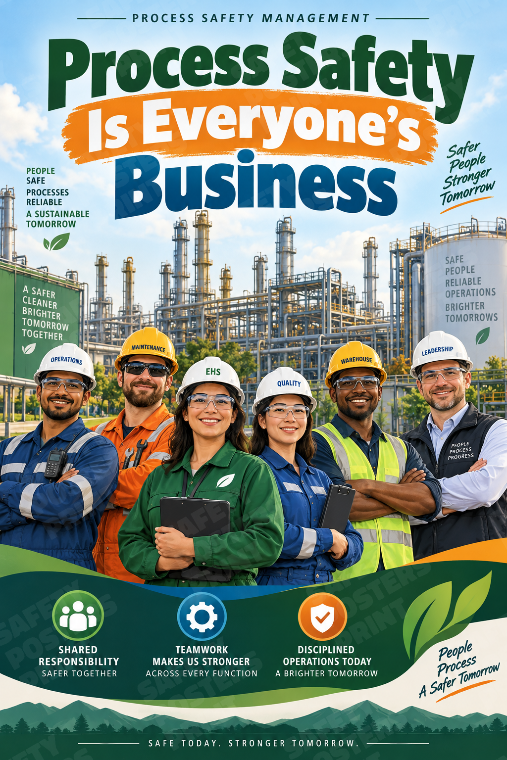 Process safety management poster SMS-242
