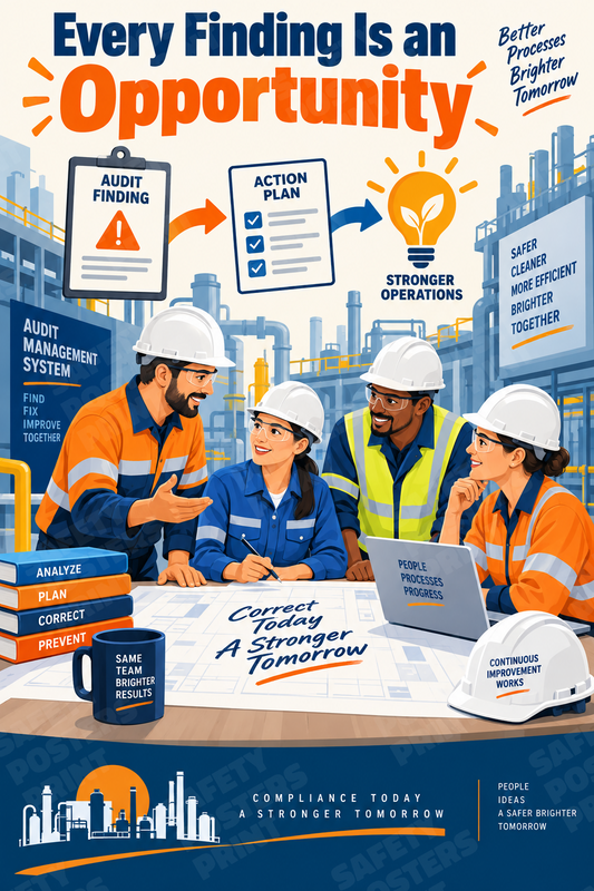 Every Finding Is an Opportunity industrial poster SMS-253