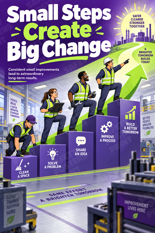Small Steps Create Big Change poster SMS-301