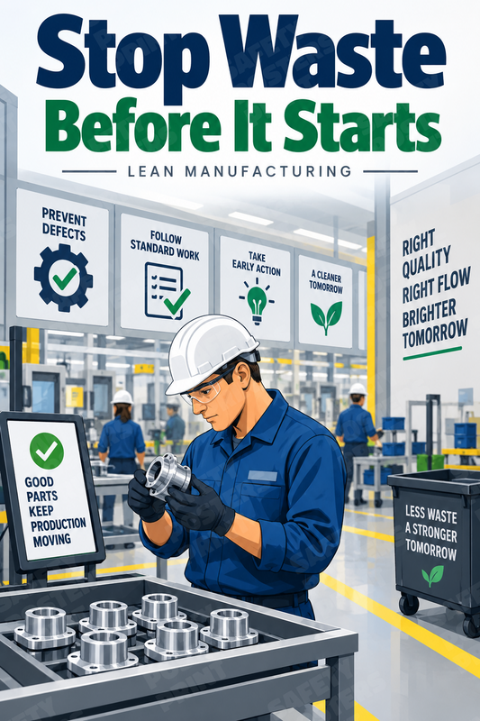 Stop Waste Before It Starts - Safety Poster - SMS-33
