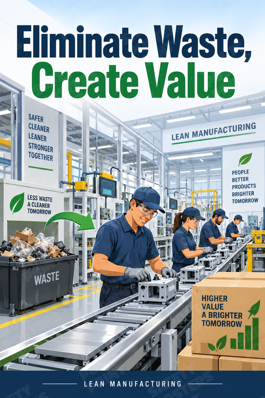 Eliminate Waste, Create Value - Safety Poster - SMS-41